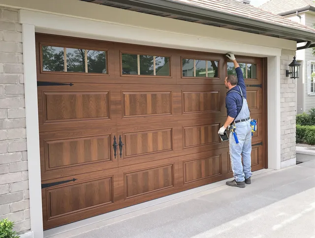 Custom garage door showcase by Pico Rivera Garage Door Repair in Pico Rivera