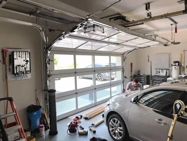 Garage door noise reduction service by Pico Rivera Garage Door Repair in Pico Rivera