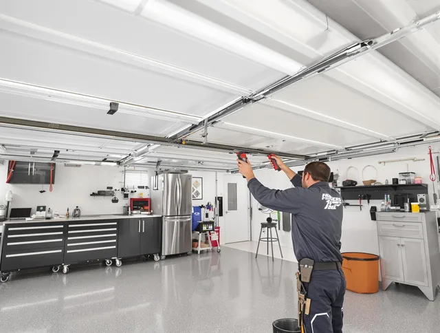 Overhead garage door repair service by Pico Rivera Garage Door Repair in Pico Rivera